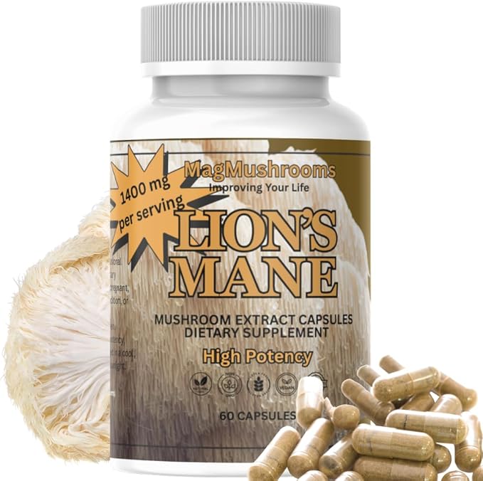 Lion’s Mane Extract Capsules for Brain Health