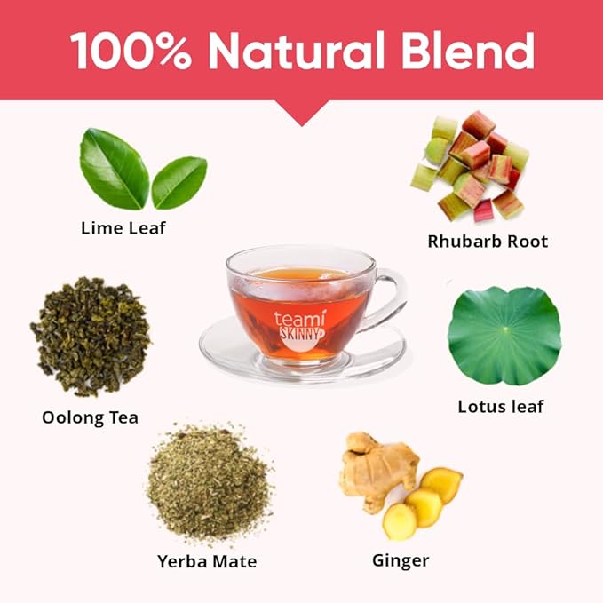 Teami Herbal Tea – Green and Oolong Tea Blend with Yerba Mate and Ginger – Plant-Based Loose Leaf Tea with Light Clean Taste – Non-GMO 30 Servings