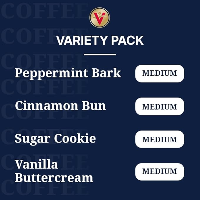 Victor Allen's Coffee Winter Wonderland Variety Pack 96 Count Single Serve Coffee Pods for Keurig K-Cup Brewers