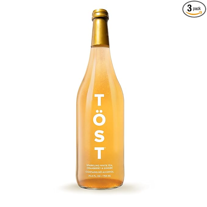 TÖST All-Natural Alcohol Free Sparkling Beverage 25.4 Fl Oz (Pack of 3)