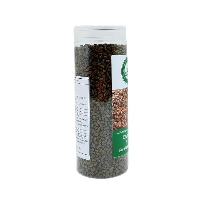 JINQI 2bottles Cassia Seeds Tea- 决明子茶17.63oz/500g(8.81oz/250g*2)Cassia Jue Ming Zi Chinese Herbal Tea Holiday Gifts Tea Gifts