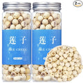 Hee Creek Premium Dried Lotus Seeds 14.1oz/400g White Lotus Seed without Cores Cooking Porridge and Soup Raw Materials 莲子 通芯白莲子 煮粥 银耳莲子羹原料