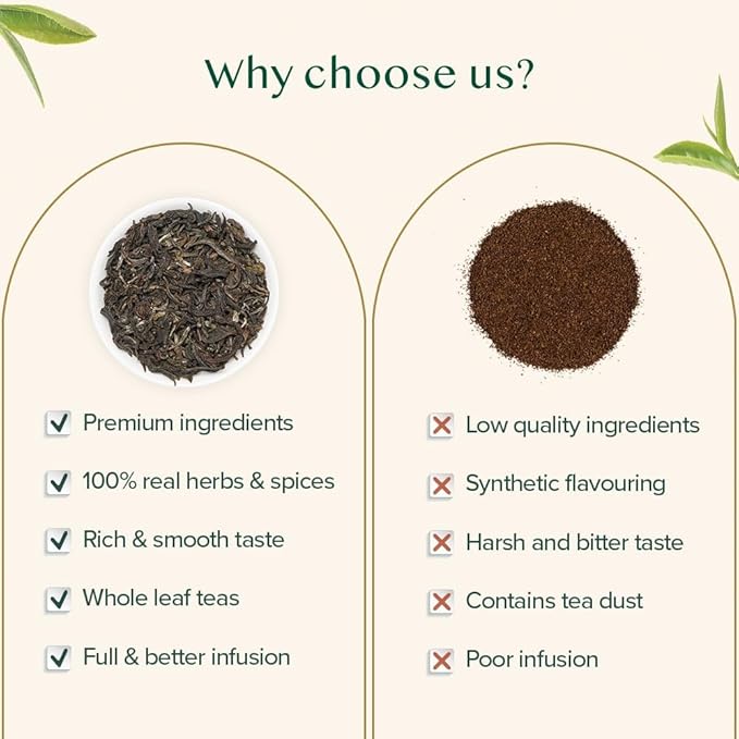 VAHDAM First Flush Darjeeling Tea - 170+ Cups (340g/12oz) Loose Leaf Black Tea - Flowery Aromatic &amp Delicious | Mellow &amp Fragrant | Vacuum Sealed Pack