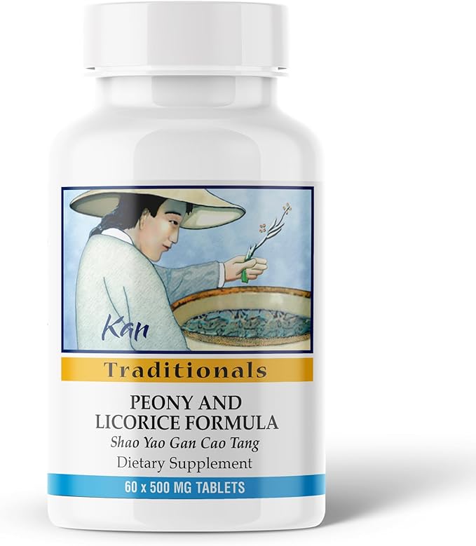 Kan Herbs Company Peony &amp Licorice Formula Tablets – Traditional Chinese Herbal Blend with White Peony Root &amp Chinese Licorice to Support Liver Balance Muscle Comfort &amp Digestive Harmony