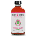 Fire Brew Premium Shrub – Watermelon Lime Shrub | 16 Concentrated Servings of Organic Ingredients for Bright Sweet Tart Flavor with Watermelon Lime Peppermint and Honey – 8oz