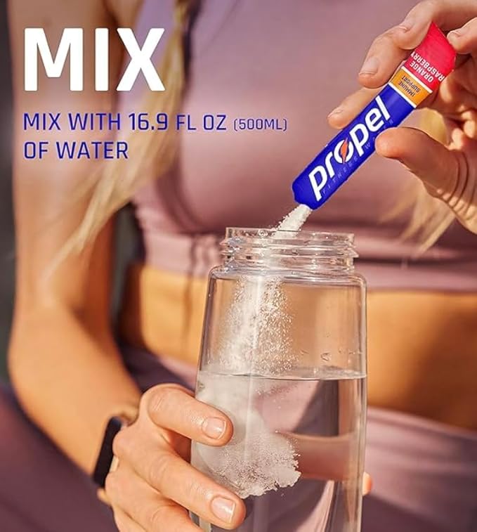 Propel Zero Sugar Electrolyte Powder Packets 10 count pack of 4 (40 Count KIWI) in STAW box