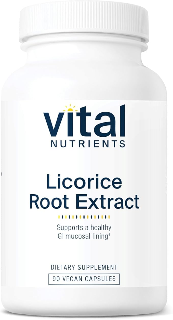 Vital Nutrients - Licorice Root Extract - Herbal Immune Support - Adrenal Support - 90 Vegetarian Capsules per Bottle - 400 mg