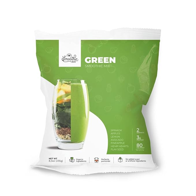 SmoothieBox - Blender Ready Frozen Smoothie Pouches (Green)
