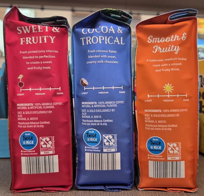 Barissimo Coffee Expert Summer Chocolate Coconut Summer Blend Cherry 12oz 340g (Three Bags)