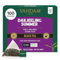 VAHDAM Darjeeling Black Tea Bags (100 Count) High Caffeine Non GMO Gluten Free | Smooth &amp Sweet Tea With Distinguished Fruity Notes | Full Bodied