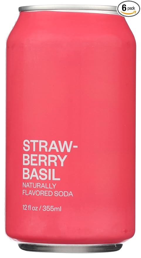 United Sodas Of America Soda Strawberry Basil 12 FO.