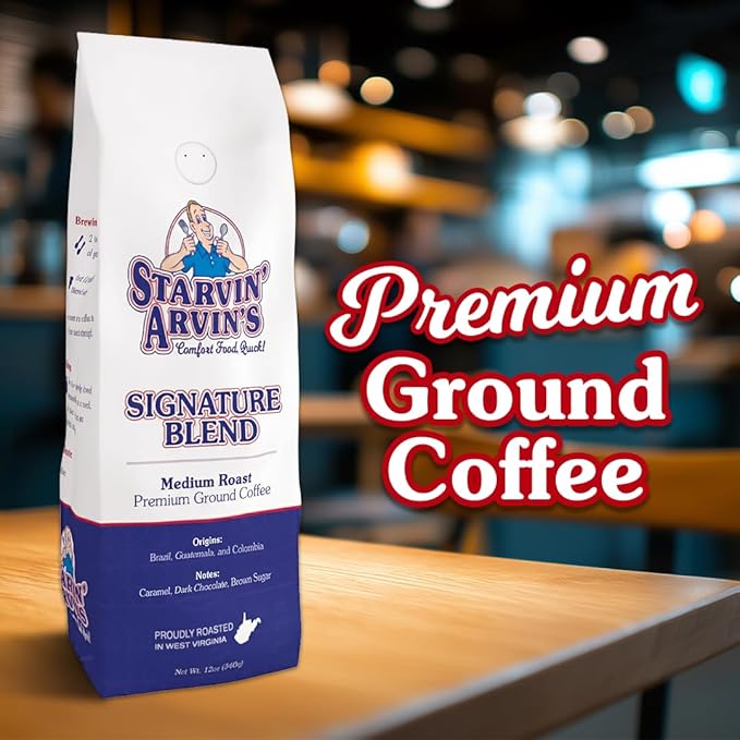 Starvin' Arvin's Signature Blend Premium Ground Coffee 12 oz