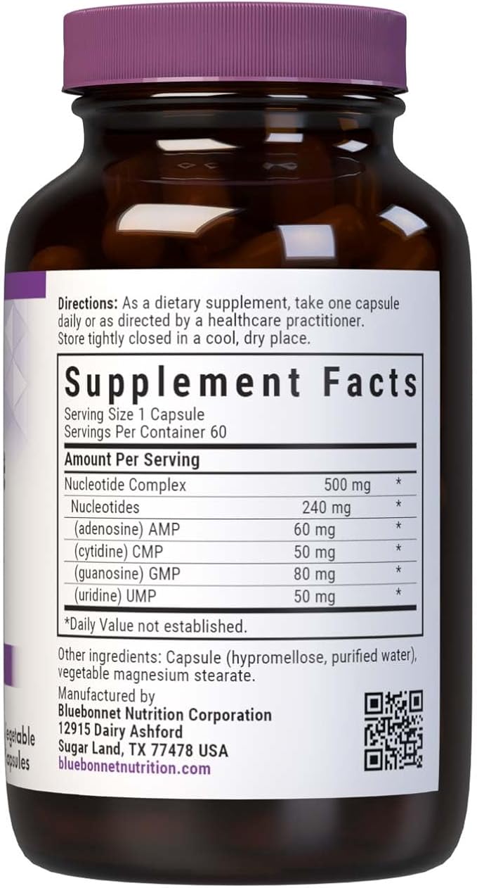 BlueBonnet Nucleotide Complex Supplement 60 Count White