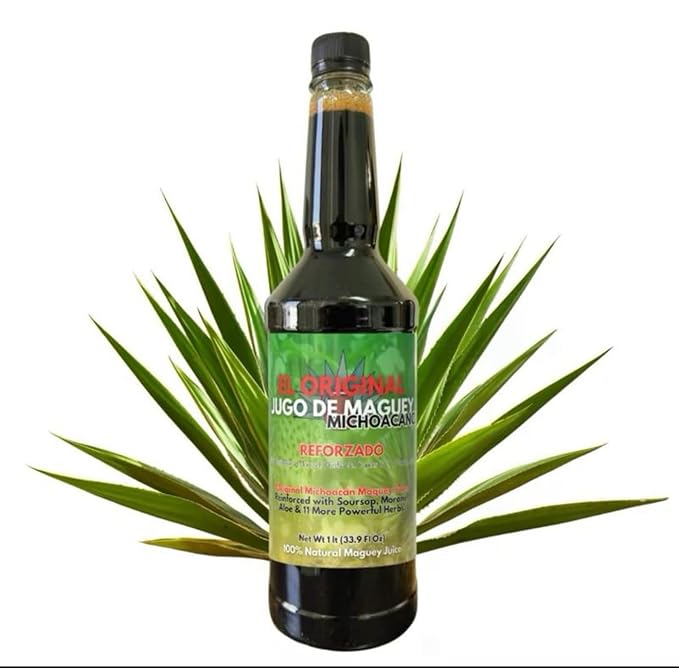 Tarasco 3 - Black Juice + Maguey Natural + Guanabana &amp Moronel Agave - Tarasco Asado + + Guanabana con Moronel Agave Extract 33.3 Fl oz (1 Liter) Each | All Natural | Jugo de Maguey de Michoacan (