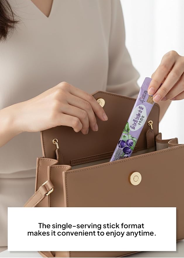 Blueberry Collagen with Black Ginseng Liquid Stick Supplement No Added sugars and preservatives