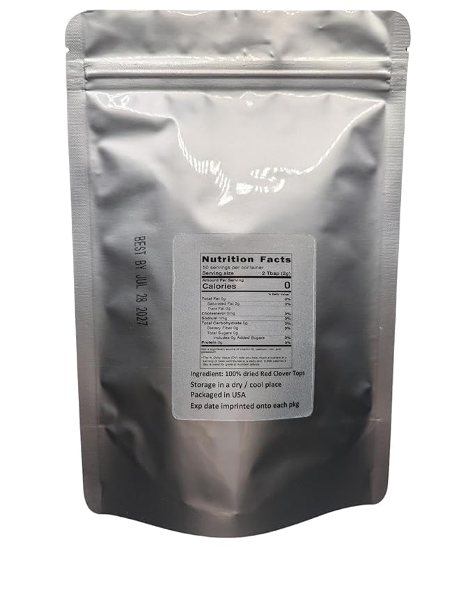 Red Clover Tops - Trifolium pratense Leaf &amp Flower C/S by Nature Tea (8 oz)