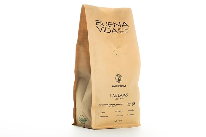 Buena Vida Speacialty Coffee - La Bella Ground Semi-Washed - Costa Rican Regenerative Coffee (12 oz)