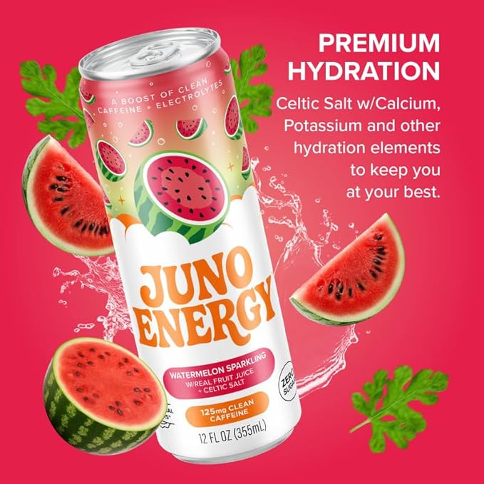 JUNO ENERGY Watermelon Sparkling 12 pack