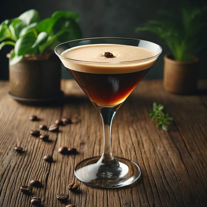 SPOOKY - Espresso Martini Gourmet Cocktail Mix - Real Sugar Natural Ingredients &amp Colors - Premium Gluten Free Cocktail Mixer - 32 Oz ( Pack of 2)