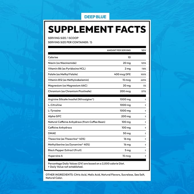 BLK FLG Energy Drink Mix – Healthy Coffee Alternative with Natural Caffeine &amp Nootropics – Focus &amp Clean Energy Supplement – Sugar Free – 15 On-The-Go Stick Packs