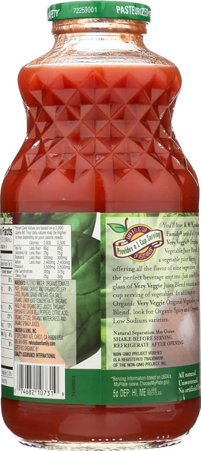 Knudsen Juice Very Veggie Organic 32 fl.oz (Pack of 3)