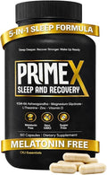 Sleep Aid Without Melatonin- Deep Sleep Supplement with KSM-66® Ashwagandha and Magnesium Glycinate for Nighttime Relaxation Recovery &amp Restful Sleep- with L-Theanine Zinc &amp Vitamin D3 (30 S