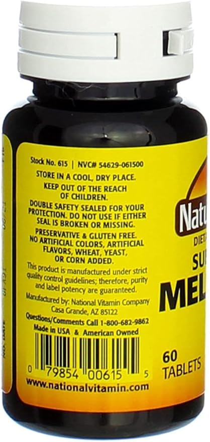 Nature's Blend Melatonin 5 mg Sublingual Tablets 60 CT (PACK OF 4)