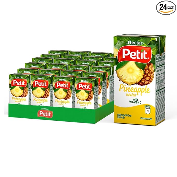 Petit Pineapple Nectar 200 ml (Pack of 24) – Refreshing Tropical Fruit Beverage