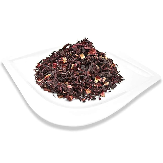 Organic Positively Tea Company Hibiscus Herbal Tea Loose Leaf 16 Ounce