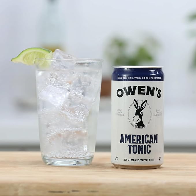 Owen’s Craft Mixers | American Tonic 12 Pack | Handcrafted in the USA with Premium Ingredients | Vegan &amp Gluten-Free Soda Mocktail and Cocktail Mixer
