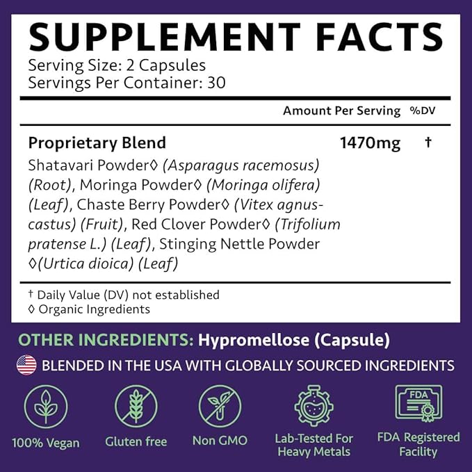 Ayurvedic Preconception Cleanse | Ovarian &amp Uterus Cleanse for Hormonal Balance | TTC Support | PCOS Supplements | Cycle Regularity | with Stinging Nettle Red Clover and more | 30 Servings