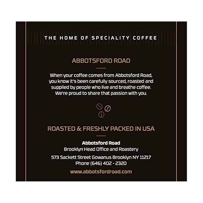Abbotsford Road - Specialty Coffee Variety Pack Espresso Gourmet Roasted Coffee Beans Ideal for Cold Brew Drip Aeropress Pour Over or Percolator Includes Two 12oz Bags (Dolce | Nero Ground)