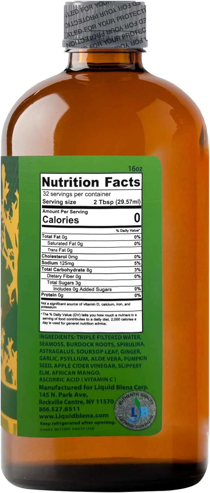 Sea Moss Tonic | Overall Body Enhancement &amp Wellbeing Support | Natural Herbal Supplement | 16 fl oz