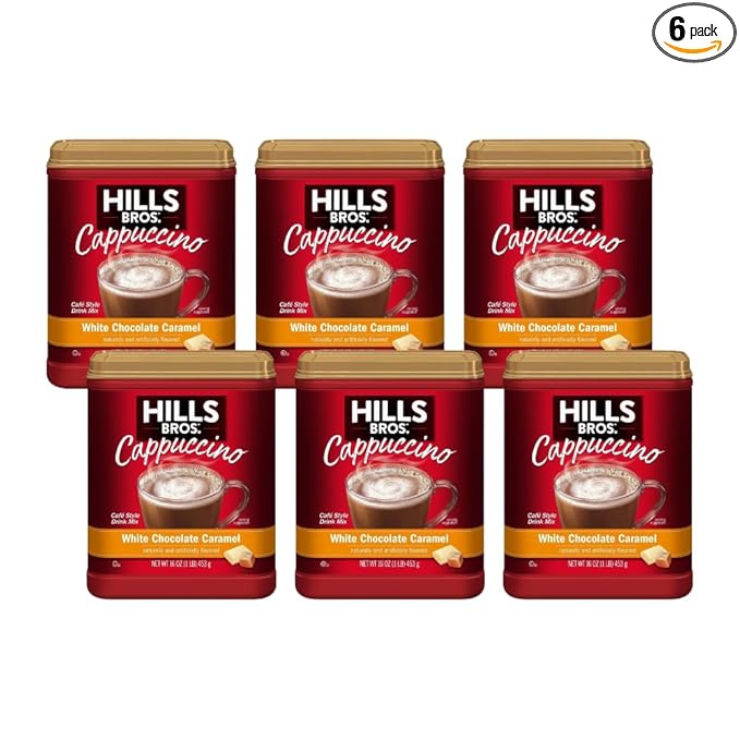 Hills Bros White Chocolate Caramel 16 oz. (Pack of 6)