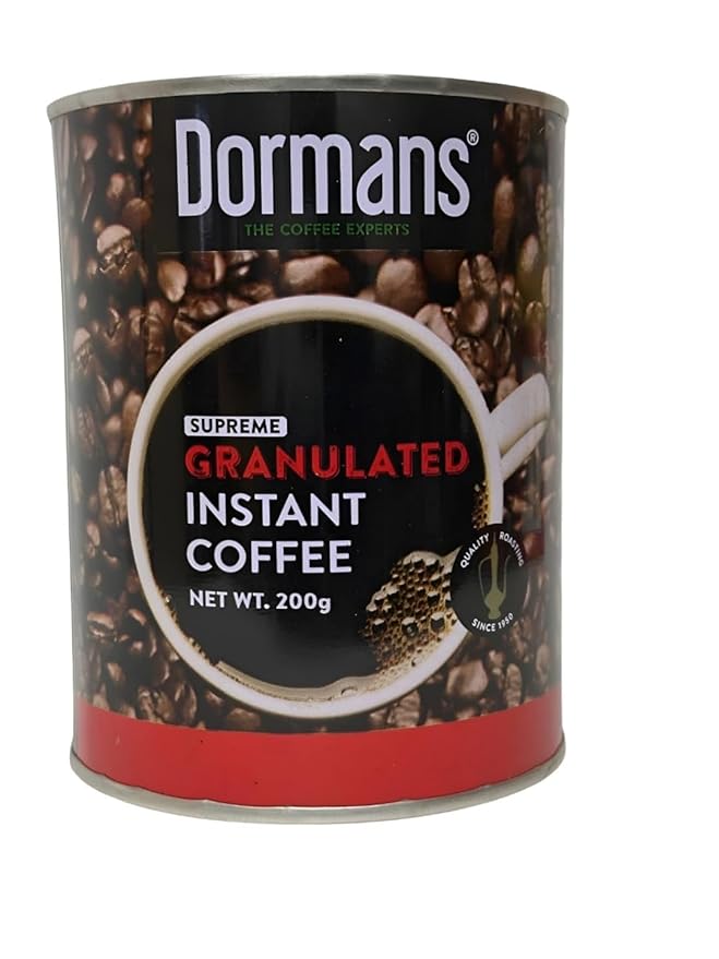 Dormans Instant Coffee Dark Roast 100% East African 7.8 oz