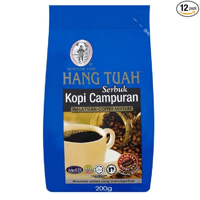 Hang Tuah Malaysian Coffee Mixture 200g (Robusta 12 Count)