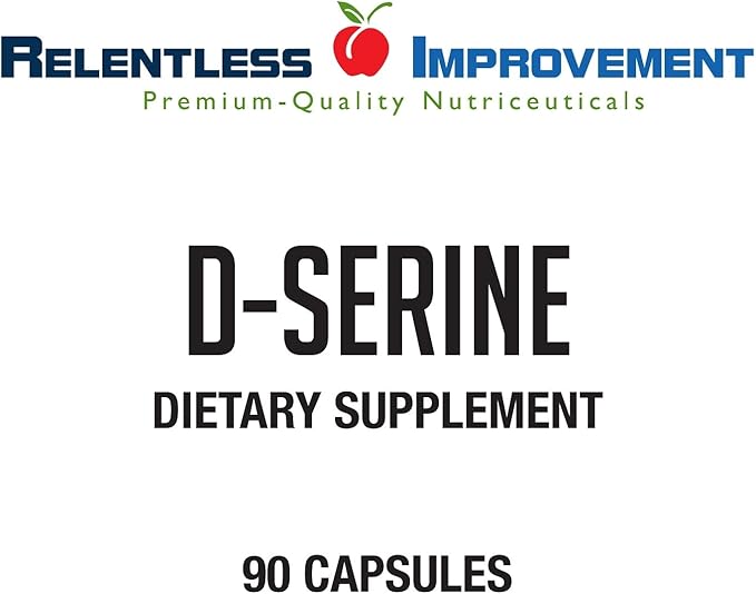D-Serine - Amino Acid for Cognitive and Neuroprotection Support &amp Mood Enhancement - No Animal Content 90 Count 700mg Vege Capsules