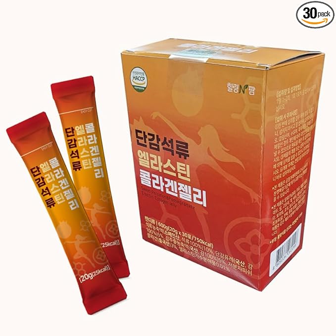 Sweet Persimmon&ampPomegranate Elastin Collagen Jelly Collagen Jelly Stick 20g * 30 Stick