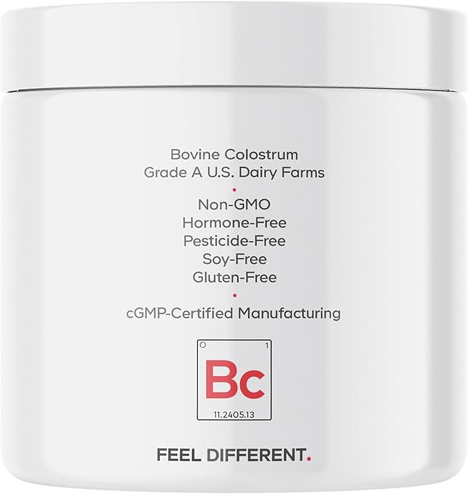 Codeage Bovine Colostrum Powder Supplement 4-Month Supply 1000mg per Serving Grass-Fed Ethically Sourced Immunoglobulin-Rich Prized First Milk Cold-Chain Pasteurized Agglomerated Non-GMO 4.3 OZ