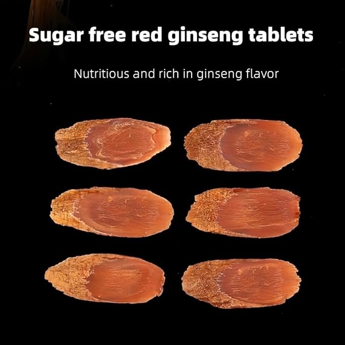 Red Ginseng Slice- 红参片4.23oz/120g Cooked Products of Ginseng Holiday Gifts Tea Gifts