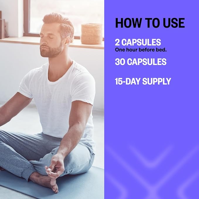 ONNIT New Mood Daily Stress Support Capsules IGEN™ Non-GMO Tested Sleep and Mood Support Supplement for Men and Women Daily Stress Management Capsules 30 Count