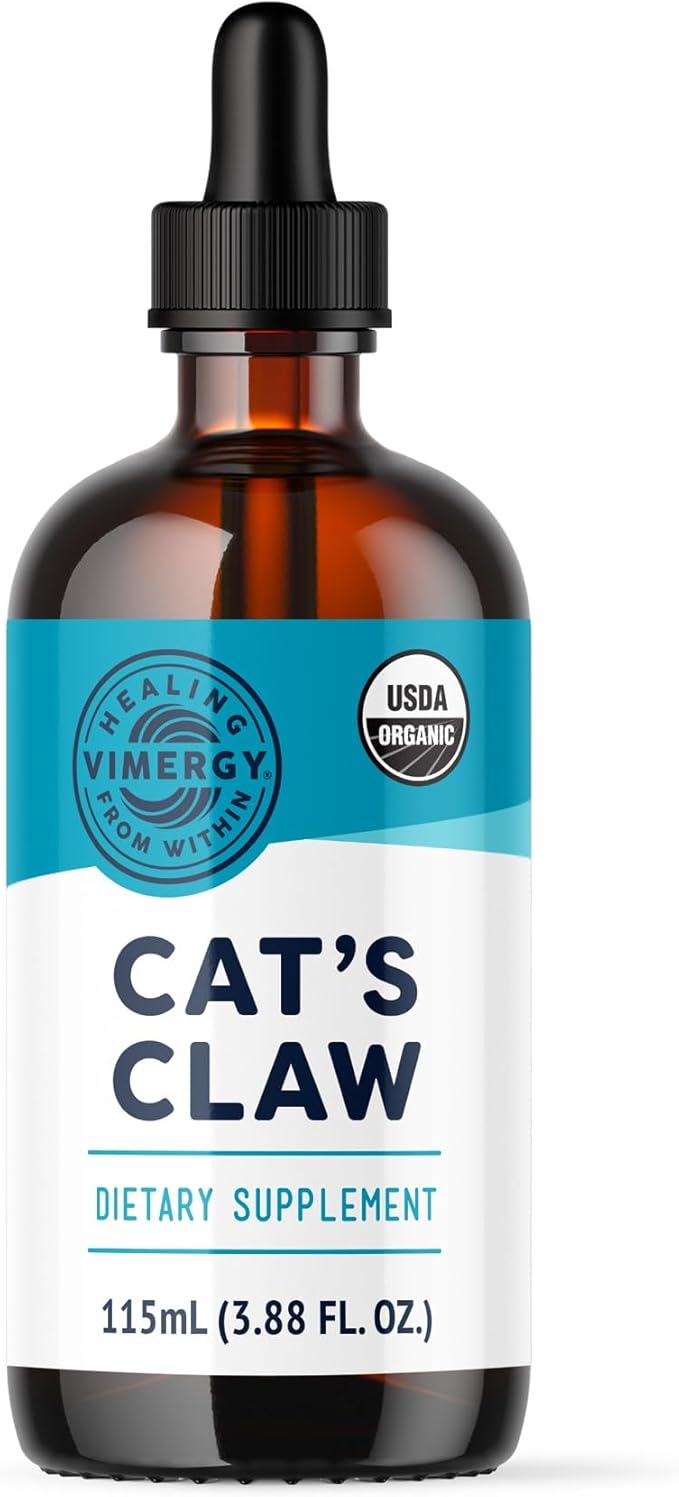 Vimergy USDA Organic Cat’s Claw Liquid – Provides Antioxidant Support* – Benefits The Immune System* – Vegan Gluten-Free Non-GMO – 57 Servings (115 mL)