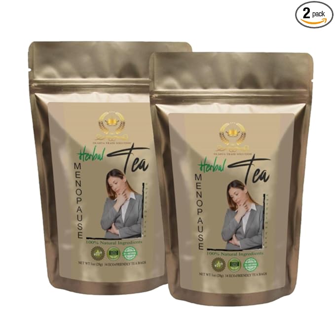 MENOPAUSE HERBAL TEA - Ginkgo Biloba &amp Licorice Root Menopause Support Memory &amp Balance menopause natural black cohosh root herb red clover supplement - 2 Packs
