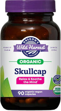 Oregon's Wild Harvest Organic Skullcap Vegan Capsules | Traditional Herbal Supplement 90 Count