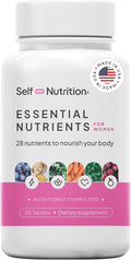 Vegan Multivitamins for Women - Once Daily - 28 Nutrients - Boost Energy Sleep Hair Skin Nails &amp Reduce Cravings - Keto Vegan Gluten Free USA 2-Months Supply