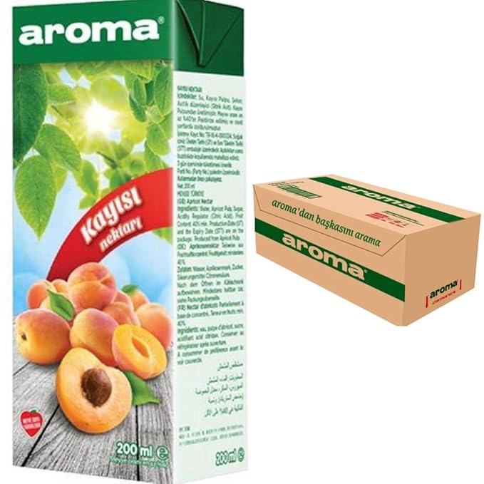 Aroma Apricot Fruit Juice 200 Mililiter x 27 Pieces