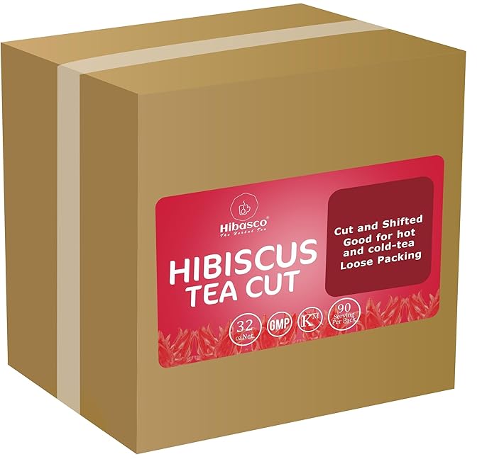 Hibiscus Tea Cut/Hibiscus Sabdariffa Flower Tea Cut – 32 oz/ 907 gm 100% Pure &amp Natural I Rich in Vitamin C I To Make Cooling Summer Beverages I RAW Non GMO NO Preservative