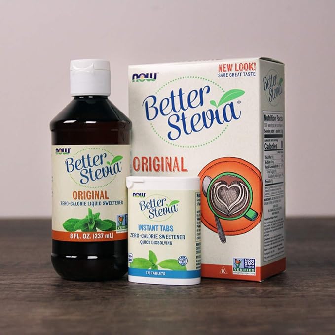 Now Foods Better Stevia Original Liquid Extract 8 Ounce Bottle (Pack of 2)