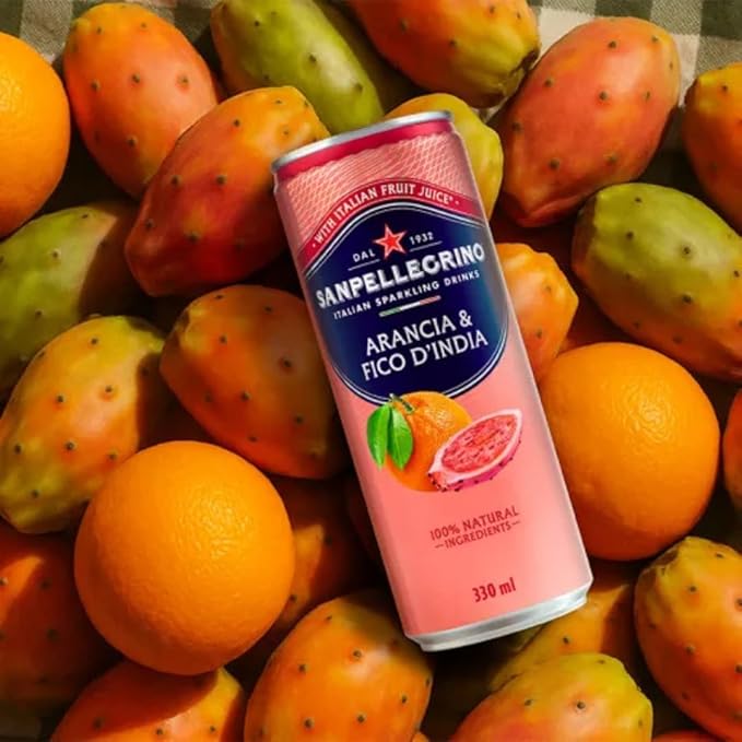 San Pellegrino Sparkling Water Variety Pack 12 x 6.7 fl oz – 6 Pomegranate &amp 6 Prickly Pear Refreshing Italian Carbonated Beverage