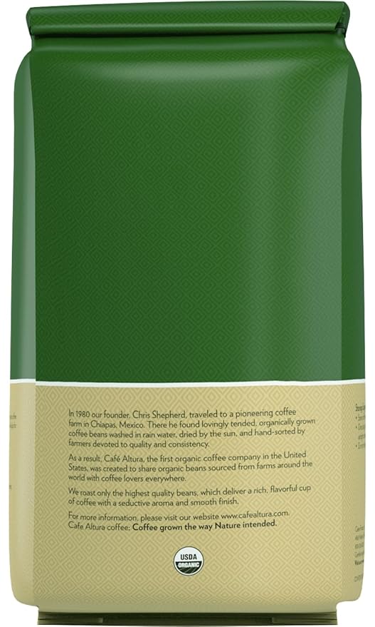 Café Altura Whole Bean Organic Coffee Turkish Blend 5 lb Bag